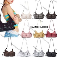 SAMO ONDOH Pocket Mug Bag nappa chocolate black ivory