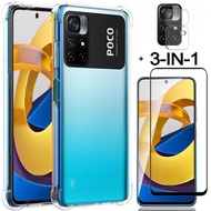 Anti-shock Clear Case For Xiaomi Poco M4 Pro M4Pro 5G Pocophone M4 PocoM4 Pro Phone Case Transparent TPU Shockproof  Full Protection Soft Casing Back Cover