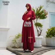 NMR Setelan Celana Kulot Tunik Twill U Vol 1098-24