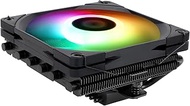 Thermalright AXP120-X67 Black ARGB Low Profile CPU Air Cooler with Quite 120mm TL-C12015B-S PWM Fan,