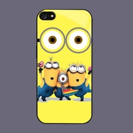 HW-6 Charming Minions Glass Casing for iphone 6 XR 8 XS 6S SE X 7 Max Plus 2020 2022