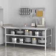 Dining Table Operating Table Lotus Work Table Stainless Steel Table Thickened Table Kitchen Operatin