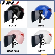 HNJ 327 Women's Half Face Electric Bike Helmet Single Visor With Men