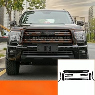 yolandd รถด้านหน้าสุทธิgrille Gridสีดำtrim Strip Fitสำหรับกำแพงhaval H5 2023 2024 การปรับเปลี่ยนภายน