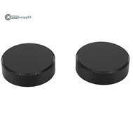 .2pcs Metal C mount Rear Lens Cover Cap for CCTV (Black)