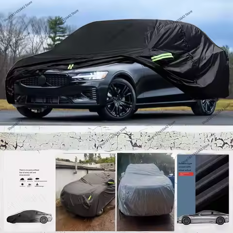 Waterproof Car Covers Replace for 2010-2023 Volvo S60 with Windproof Bands for Snow Rain Dust Hail P
