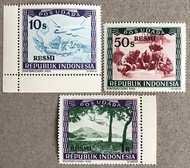 PW353-PERANGKO PRANGKO INDONESIA WINA POS UDARA REPUBLIK RESMI