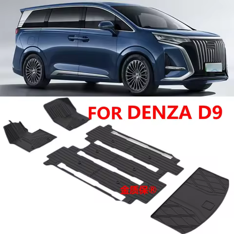 Use for DENZA D9 Car Carpet DENZA D9 AllWeather Car Floor Mat DENZA D9 Trunk Mat Fit For DENZA D9 Wa