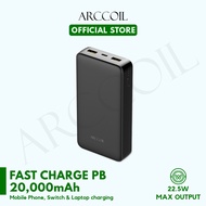 Arccoil C27 22.5W 20000mAh Heavy Duty Power Bank for All Phones Huawei Oppo Andriod