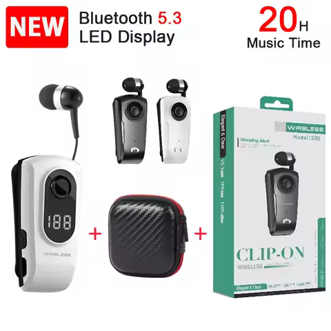 TOP S90 PK K55 F910 F920 Pro Business Earphone Lavalier Vibration Portable Bluetooth 5.3 Wireless Ea