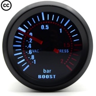 CC 2'' 52mm Universal Smoke Lens Turbo Boost Gauge Bar Boost Gauge LED Gauge Meter Car gauge