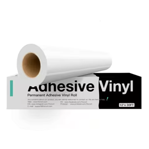 HTVRONT 12"X30ft/30x900cm Multi Colors Permanent Adhesive Vinyl Roll for Cricut Craft Cutter DIY Cup