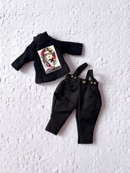 Lati yellow 8分娃娃 1/8 人偶 球型關節人形 Ball Jointed Doll BJD 公仔 人形娃娃 娃衣一套 T-shirt 工人褲 連身褲
