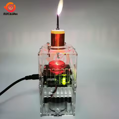 Tesla Coil High Frequency HFSSTC Electronic Candle Plasma Flame DC 36V-48V/DC 36V-40V Technology Exp