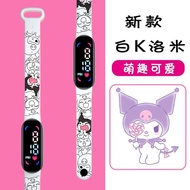 Electronic watch爱心彩屏】电子手表运动手环夜光50米防水韩版男女初中小学生手表4.24