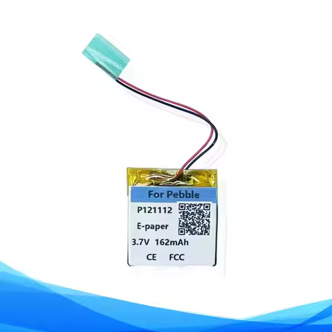 Original Replaces 162mAh 0.6Wh P121112 402222 Battery For Pebble Epaper E-paper Smart Watch Batterie