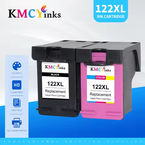 KMCYinks 122 Ink Cartridges 122 XL For HP122 For HP122XL 1510 2050 1000 1050 1050A 2000 2050A 2540 3
