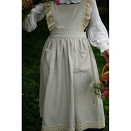 Elegant Series - Vintage Apron - Vintage Lace Apron - Lace linen Apron - Cottage Core Apron - Apron 