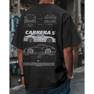 Porsche Carrera S 911 Unisex T-Shirt - Racing Graphic Fan Art High Quality Cotton Sports Car T-Shirt