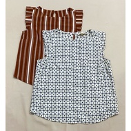 (A4239) Chiffon shirt with children's sleeves - Clearance