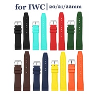 Rubber Silicone Watch Strap for IWC PILOT PORTUGIESER PORTOFINO Band 20mm 21mm 22mm Quick Release Sport Bracelet Accessories