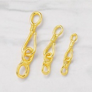 diy Jewelry Accessories gold Hook Clasp Pearl Connector Bracelet Necklace Link8Button Head Buckle007