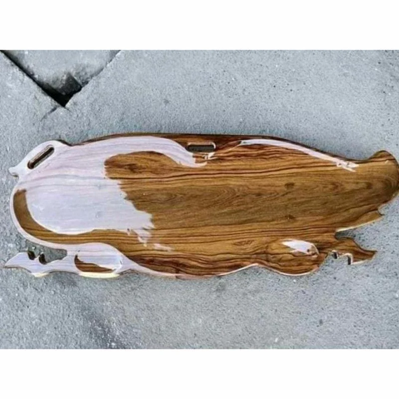 Lechon Tray Sideview Single | W-15inch x L-40inch ( Magkono Wood )