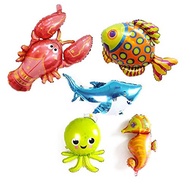 5 Pack Large Under the Sea Animal Balloons 38inch Cartoon Sea Horse Balloon/Octopus Balloon/Shark...
