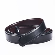 เข็มขัดหนังแท้ไม่มีหัวเข็มขัดสำหรับผู้ชาย รุ่น Mont Blanc พร้อมช่องเจาะ 3.4 ซม. เข็มขัดไม่มีหัวสำหรั