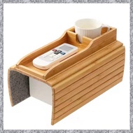 (TFAW) Couch Cup Holder Couch Drink Holder Natural Bamboo Sofa Cup Holder Armrest Tray Portable Couc