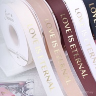 8 Points Threaded Gilding Gift Wrapping Ribbon Flower Shop diy Flower Wrapping Ribbon English Letter