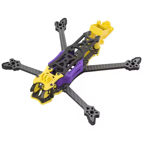 EVA5Pro 5-Inch Carbon Fiber FPV Drone Frame KIT - DJI O3/O4/Vista Compatible,152g Lightweight (XH/DC