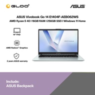 ASUS Vivobook Go 14 E1404F-AEB062WS Laptop (AMD Ryzen 5 40 | 14"FHD | 16GB RAM | 256GB SSD | AMD Rad