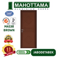 MAHOTTAMA - Pintu Kamar Mandi / Tidur Rumah Aluminium 80 x 200cm Rumah 1 Set Kusen Kunci Handle Engs