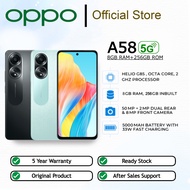 NEW SET OPPO A58 5G Smartphone (8GB RAM + 256GB ROM) 67W SUPERVOOC™ | 5000mAh Long-Lasting Battery