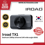 IROAD TX1 32GB Car Dashcam 1080p 2-channel 140 wide angle ADAS | Car Recorder | Dual Vision | 1 Year