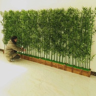 Imitation Bamboo Decorative Bamboo Partition Wall Screen Plastic Bamboo Indoor Artificial Green Plan