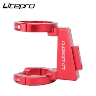 Litepro Folding Bicycle Pig Nose Front Bag Adapter Mount Alloy Modified Pig Nose Front Shelf 50CM Fo