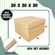Gift Box 30x30x30 / 30x30x20 / 30x30x15 / 30x30x10 (Set Top/Bot Heebe) Packing Cardboard/ Carton/ Pa