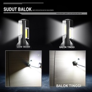 H4 H6 6-Sided Motorcycle LED Light 35W 40W AC/DC M02E ORIGINAL, Fan Bulb, White, Light