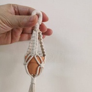 迷你植物小吊飾【 Macrame plant hanger 】3cm陶盆-三一
