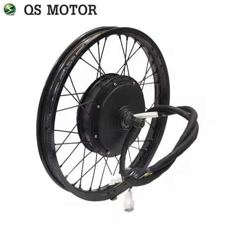 QS MOTOR 205 3000W 50H V3TI Spoke Hub Motor With Moped Motorcycle 17X1.6inch Wheel Rim