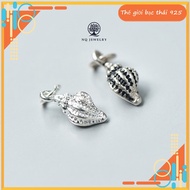 Silver charm shaped like a hanging snail - 925 silver charm shaped like a snail NQ Jewelry