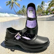 Y-Roon Kuromi 777 Women's Black Leather Student Shoes Y Roon Brand Model 777 Size 33-42 Express Deli