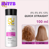 HVFFB 100ml Permanent Keratin Treatment Formalin Hair Straightening Products Cleaning Shampoo Smooth