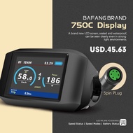 Bafang Electric Bike Display 750C Ebike Intelligent LCD Screen for BAFANG BBS Mid Drive Motor Bicycl