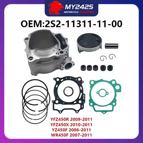 OEM:2S2-11311-11-00 YFZ450 Cylinder Piston Top End Gasket Kit for Yamaha YFZ450R 2009-2011 YFZ450X 2