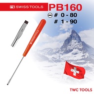 PB Swiss Tools ไขควงช่างไฟปากแบน รุ่น PB 160.0-80 / PB 160.1-90 ไขควงช่างไฟฟ้า ไขควงปากแบน ไขควงด้าม