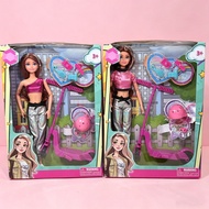 Barbie Scooter Girl Passing Scene Scene Set Accessories