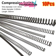 ENGANUNSOON 10Pcs Long Coil Spring, Y-type 0.3 0.4 0.5 0.6 0.7 0.8 1mm Compression Spring, 65Mn Spri